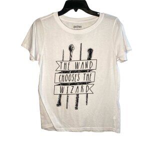Harry Potter T-shirt women's The Wand Chooses The Wizard short sleeve size Med